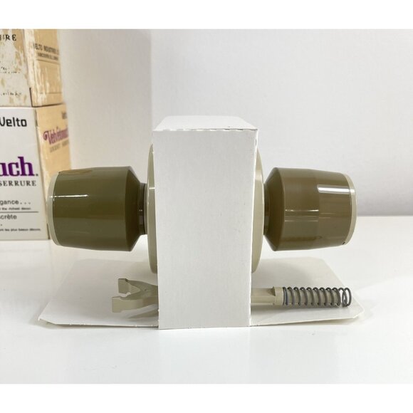 Mid Century Velvetouch 1960's Lockset ~ NOS ~ Interior Plastic Door Handle Set - Picture 6 of 14